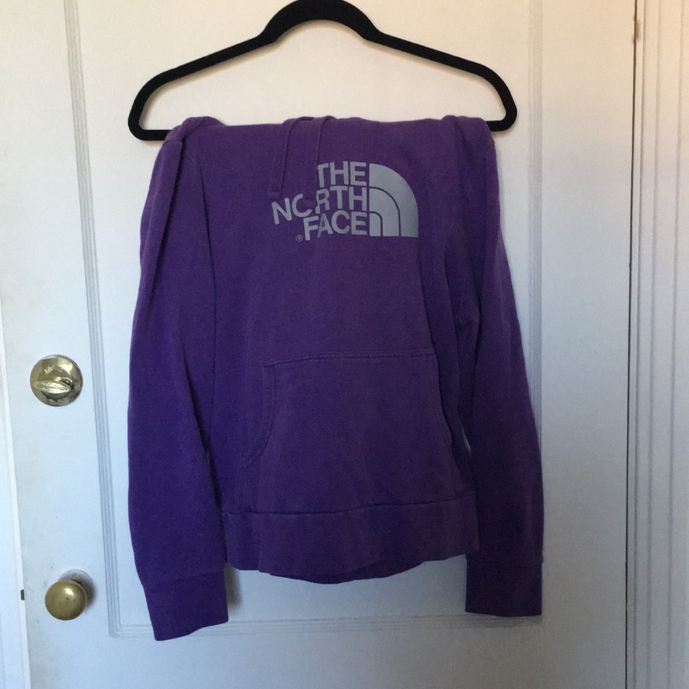 NORTH FACE purple hoodie